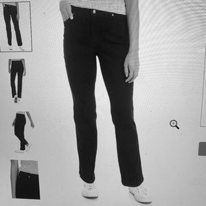 Kim Rogers 5 Pocket Jeans- Average Length, 14P, Black